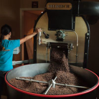 large coffee roaster cooling